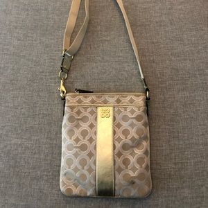 Gold coach crossbody bag